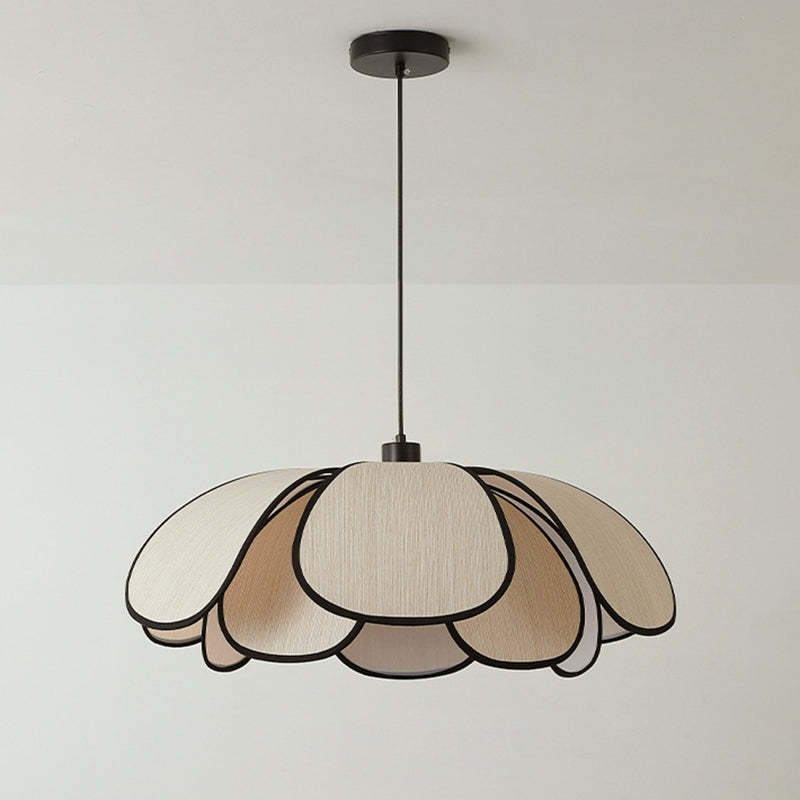 Nordic Petal Iron Plant Fiber Pendant Light