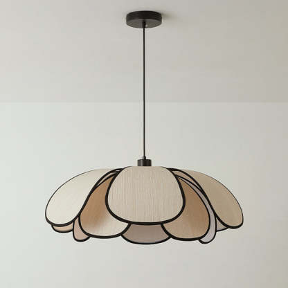 Nordic Petal Iron Plant Fiber Pendant Light
