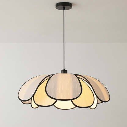 Nordic Petal Iron Plant Fiber Pendant Light