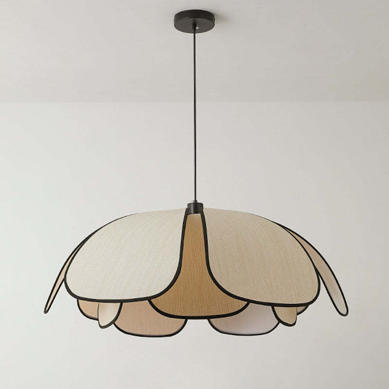 Nordic Petal Iron Plant Fiber Pendant Light