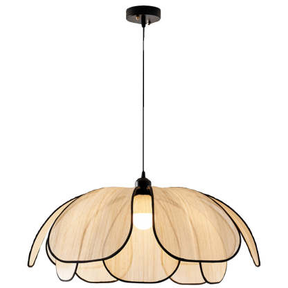 Nordic Petal Iron Plant Fiber Pendant Light