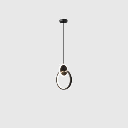 Modern Luxury Oval Iron Silicone Acrylic LED Pendant Light