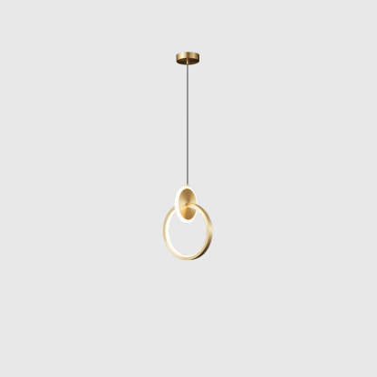 Modern Luxury Oval Iron Silicone Acrylic LED Pendant Light