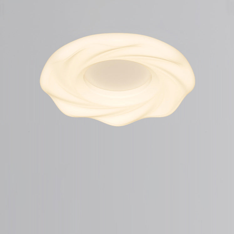 Nordic Cream Iron Cookie LED Flush Mount Light