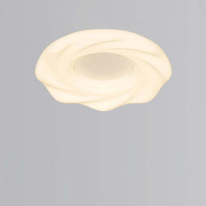 Nordic Cream Iron Cookie LED Flush Mount Light