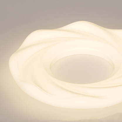 Nordic Cream Iron Cookie LED Flush Mount Light