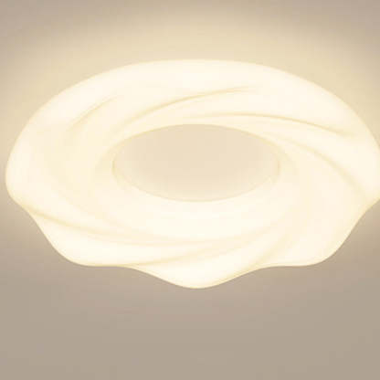 Nordic Cream Iron Cookie LED Flush Mount Light