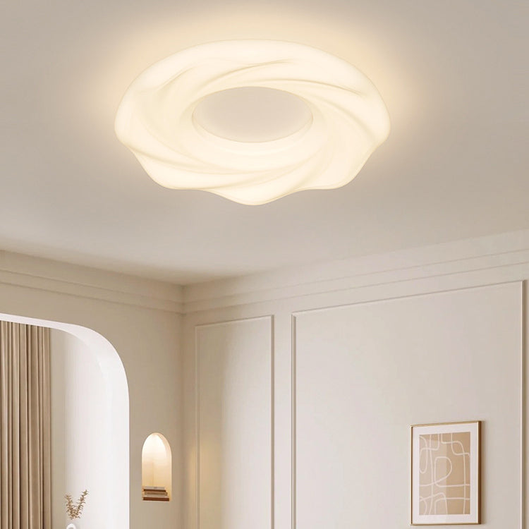 Nordic Cream Iron Cookie LED Flush Mount Light