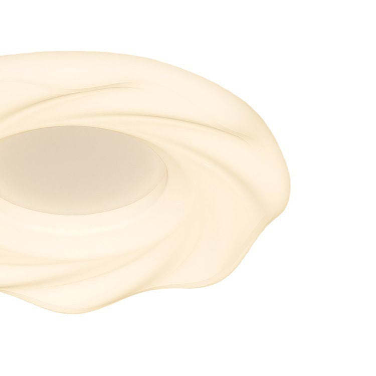 Nordic Cream Iron Cookie LED Flush Mount Light