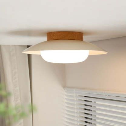 Japanese Round Iron Acrylic LED Ceiling Light