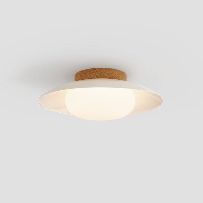Japanese Round Iron Acrylic LED Ceiling Light