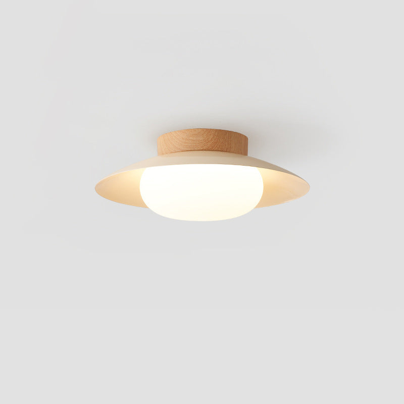 Japanese Round Iron Acrylic LED Ceiling Light