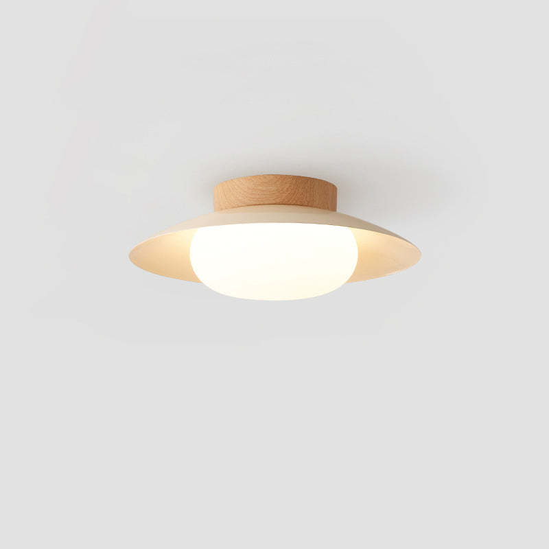 Japanese Round Iron Acrylic LED Ceiling Light