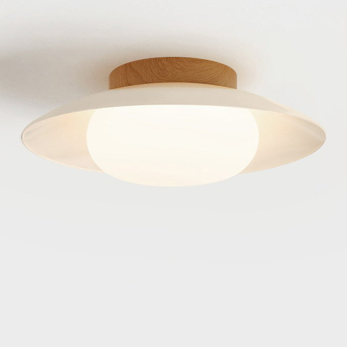 Japanese Round Iron Acrylic LED Ceiling Light