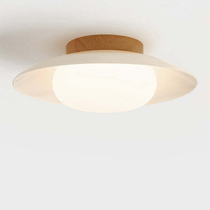 Japanese Round Iron Acrylic LED Ceiling Light