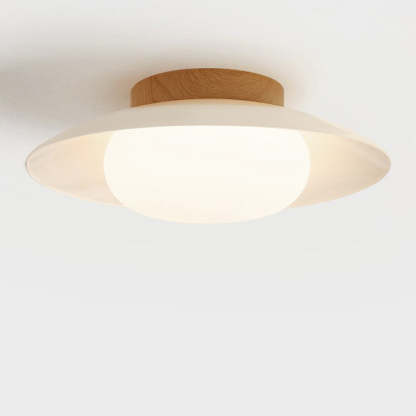 Japanese Round Iron Acrylic LED Ceiling Light