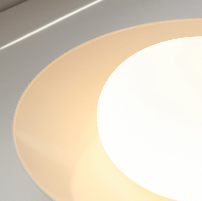 Japanese Round Iron Acrylic LED Ceiling Light