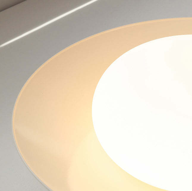 Japanese Round Iron Acrylic LED Ceiling Light