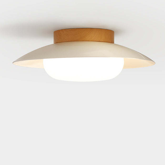 Japanese Round Iron Acrylic LED Ceiling Light