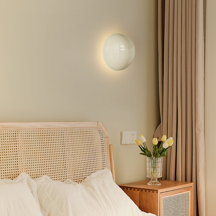 Minimalist Iron Round Ambient LED Wall Sconce