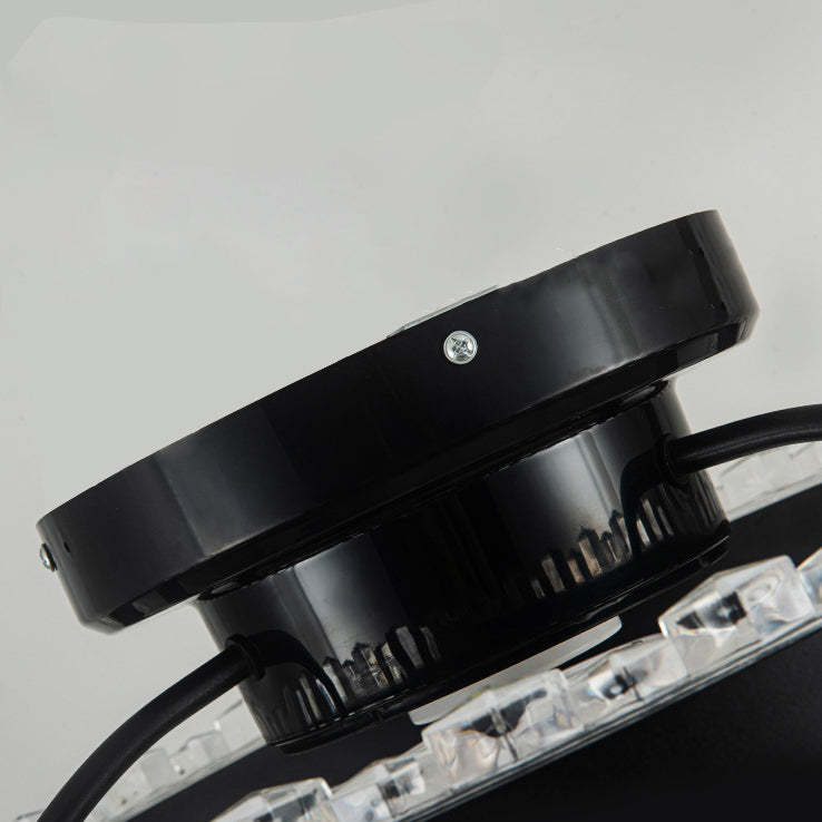 Nordic Iron Aluminum Acrylic Round LED Fan Light
