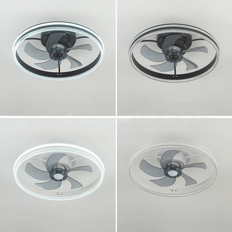 Nordic Iron Aluminum Acrylic Round LED Fan Light