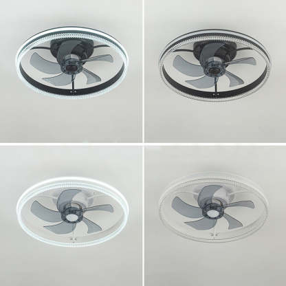 Nordic Iron Aluminum Acrylic Round LED Fan Light