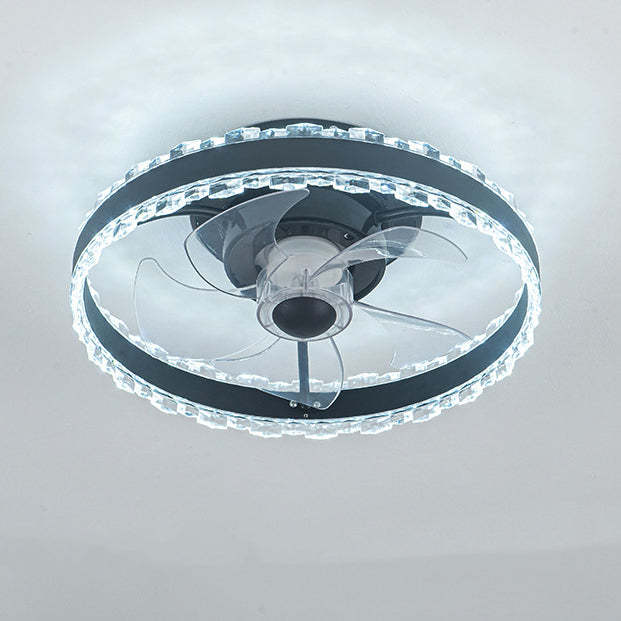 Nordic Iron Aluminum Acrylic Round LED Fan Light