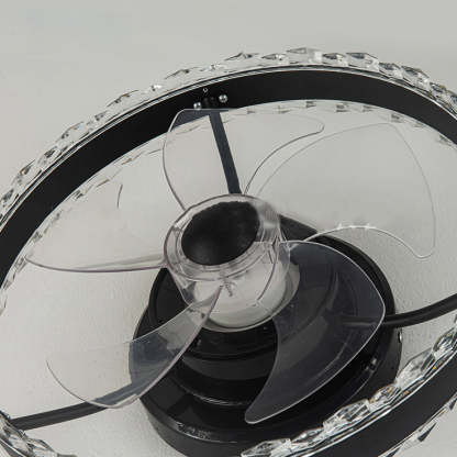 Nordic Iron Aluminum Acrylic Round LED Fan Light