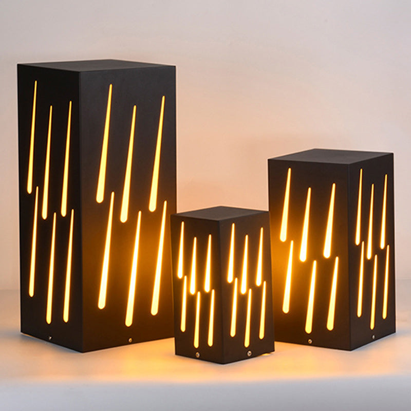 Contemporary Galvanized Faux Dolomite Meteor