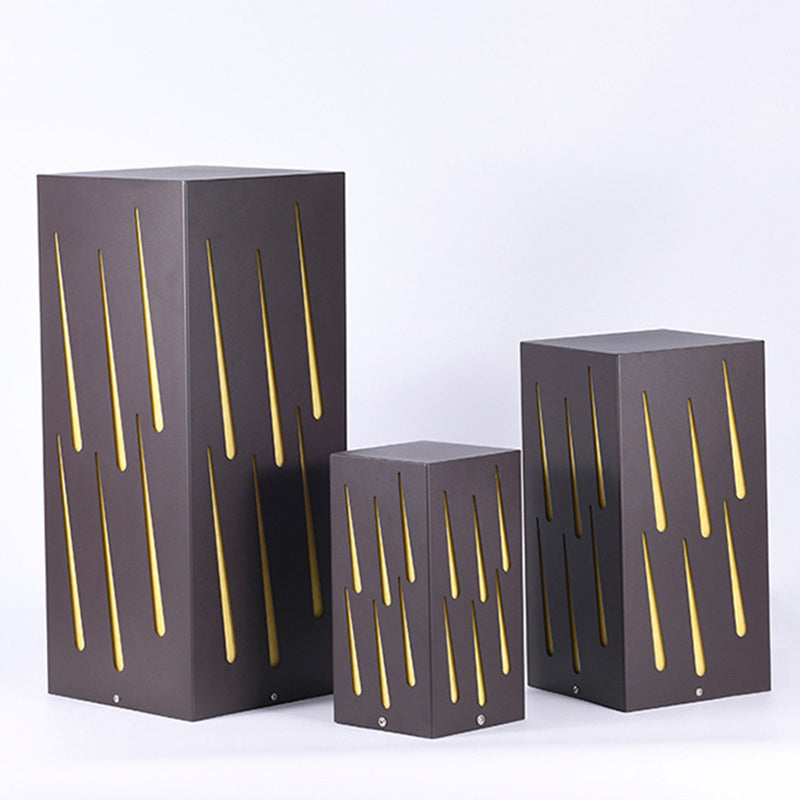 Contemporary Galvanized Faux Dolomite Meteor