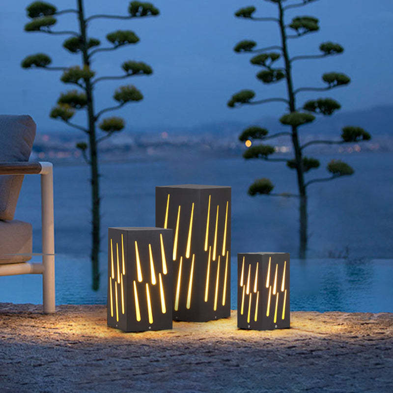 Contemporary Galvanized Faux Dolomite Meteor
