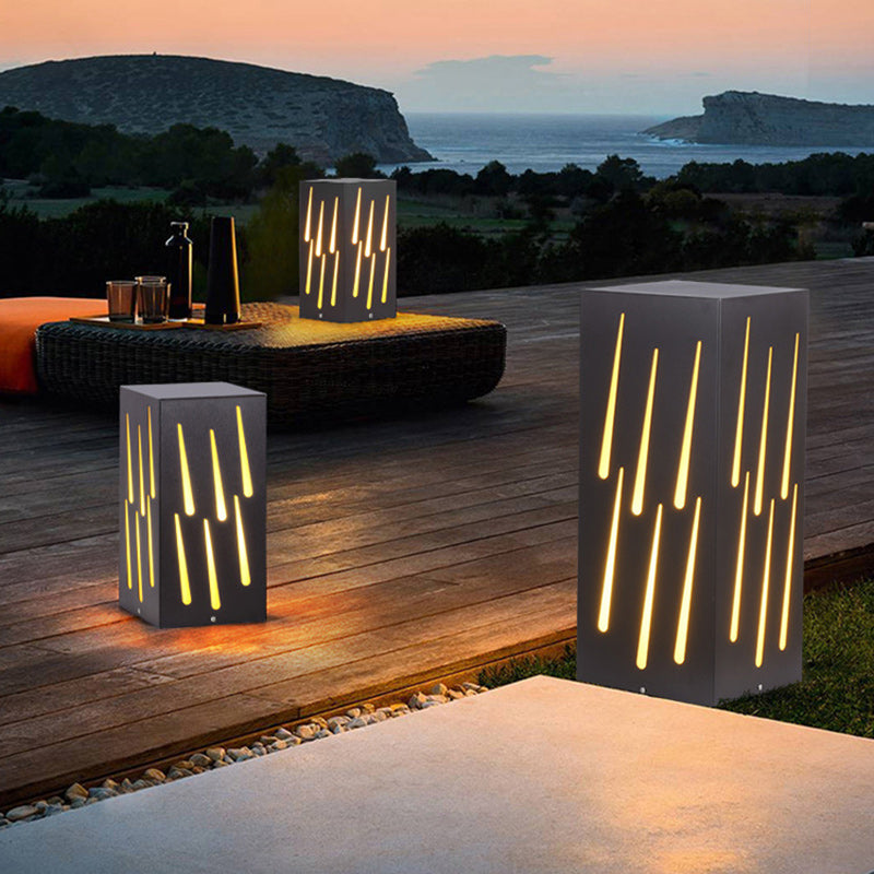 Contemporary Galvanized Faux Dolomite Meteor