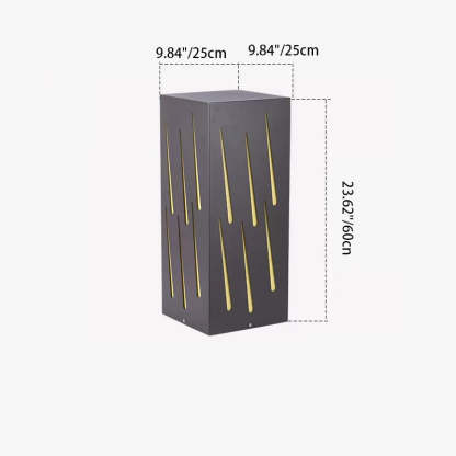 Contemporary Galvanized Faux Dolomite Meteor
