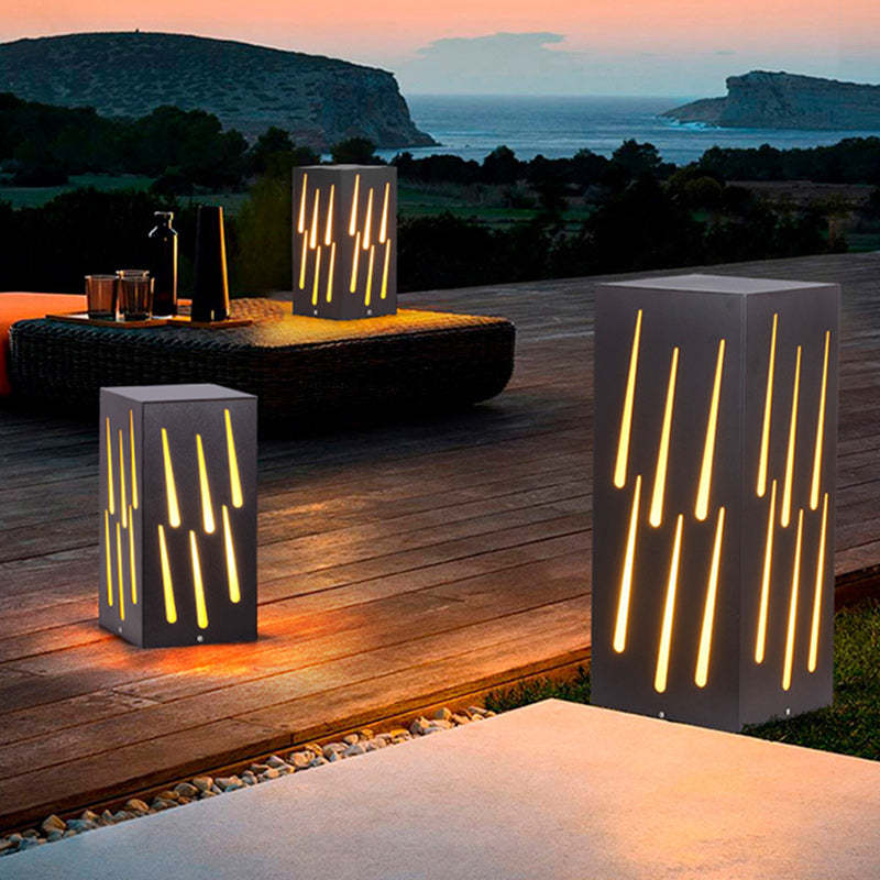 Contemporary Galvanized Faux Dolomite Meteor