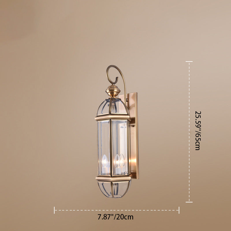 Modern Half Copper Wall Sconce — 3 / 220V-240V For UK/AU