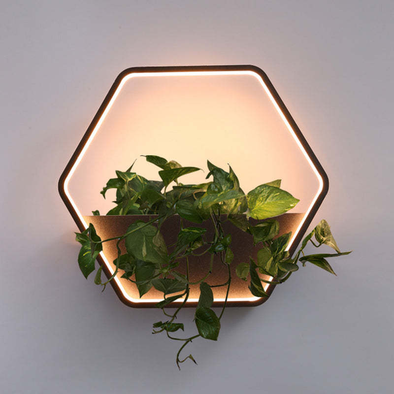 Scandinavian Hexagonal Aluminum Light — 220V-240V For UK/AU & Round / White Light (5000K)