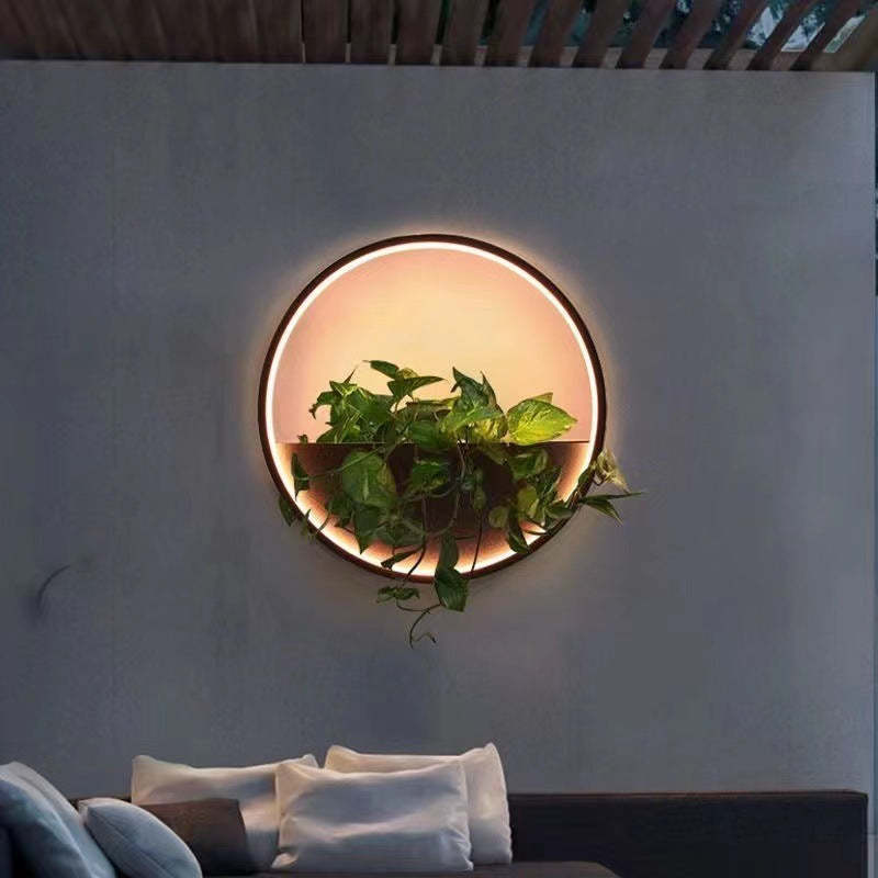 Nordic hexagonal black outdoor wall lighting — Medium / Warm White (3000K) / 110V-120V (US/CA)