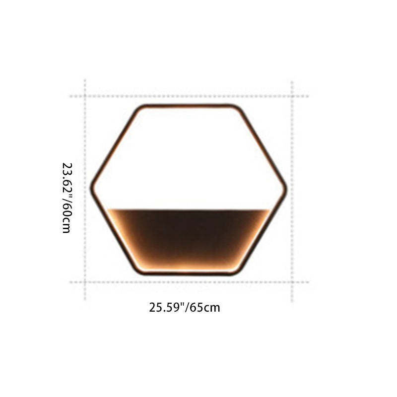 Scandinavian Hexagonal Aluminum Light — 220V-240V For UK/AU & Hexagonal / White Light (5000K)