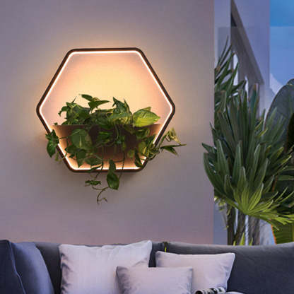 Scandinavian Hexagonal Aluminum Light — 110V-120V For US/CA & Round / Warm Light(3000K)