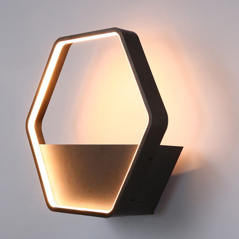 Scandinavian Hexagonal Aluminum Light — 110V-120V For US/CA & Round / White Light (5000K)