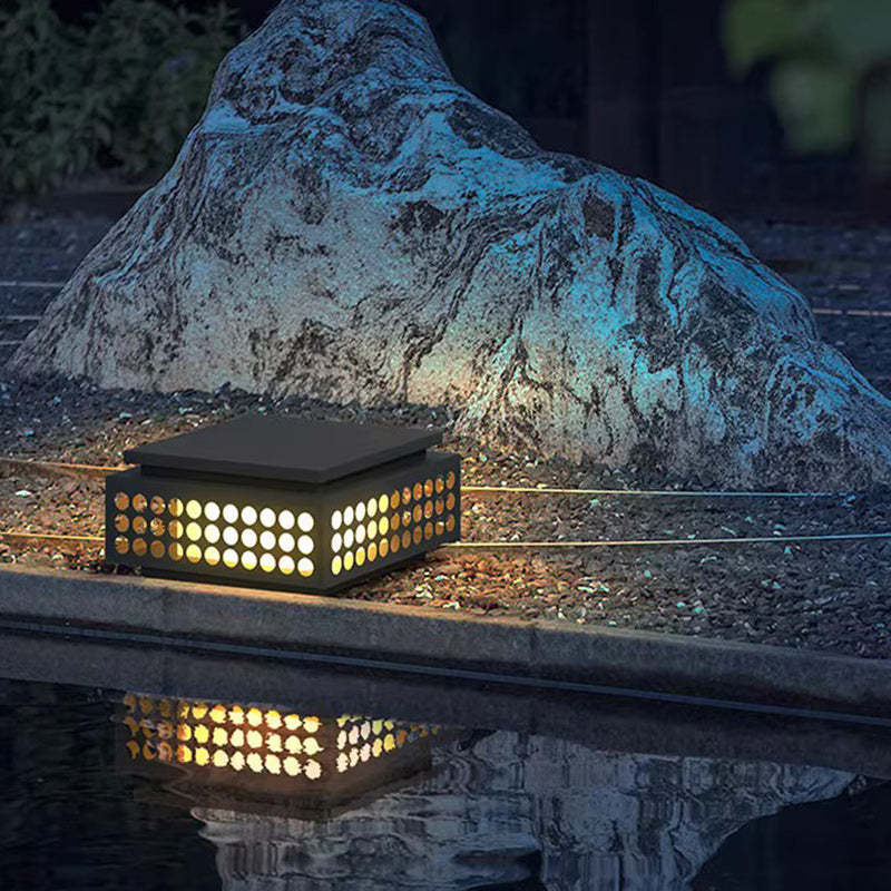 Lighom chinese lattice black landscape lighting — 11.81"