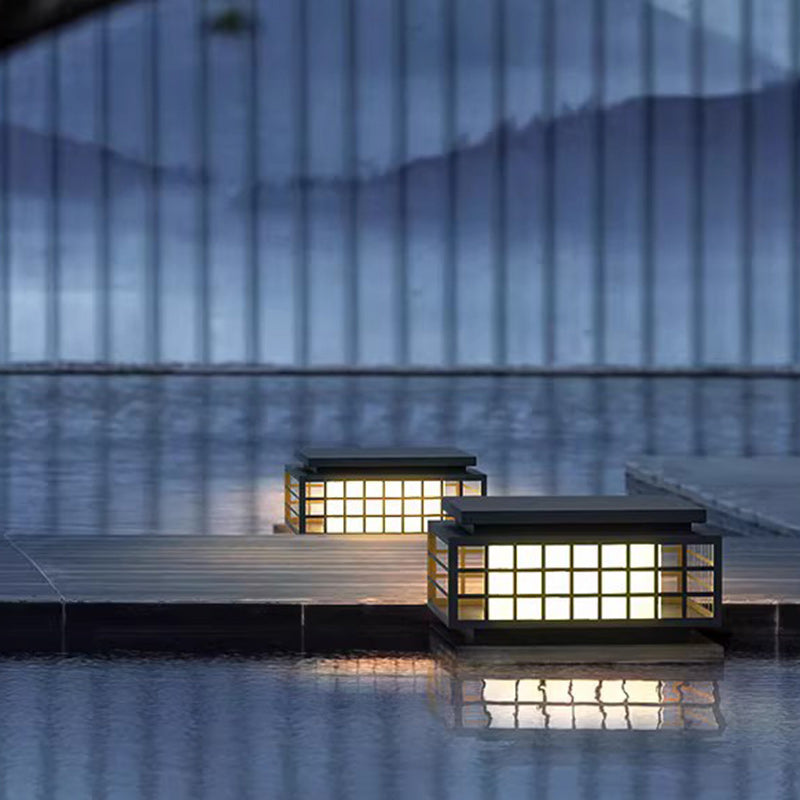 Lighom chinese lattice black landscape lighting
