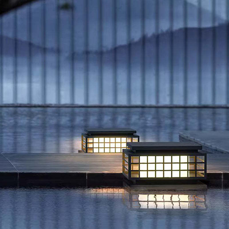 Lighom chinese lattice black landscape lighting