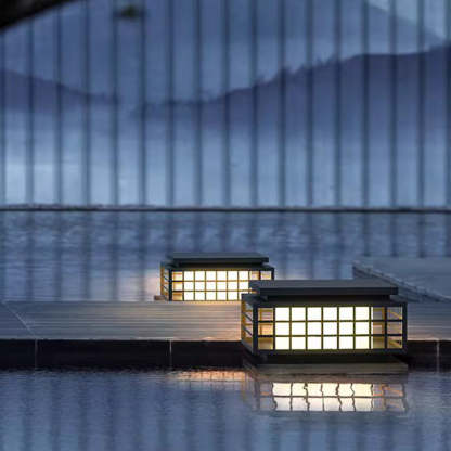 Lighom chinese lattice black landscape lighting