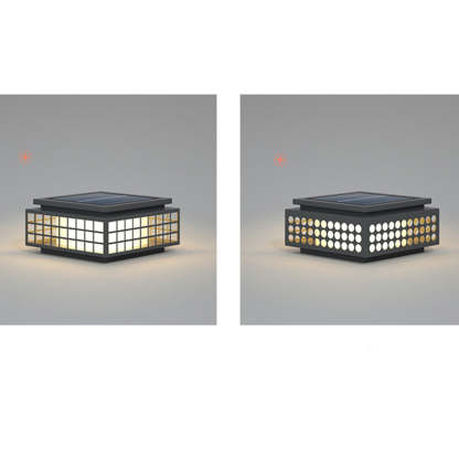 Chinese lattice black landscape lighting