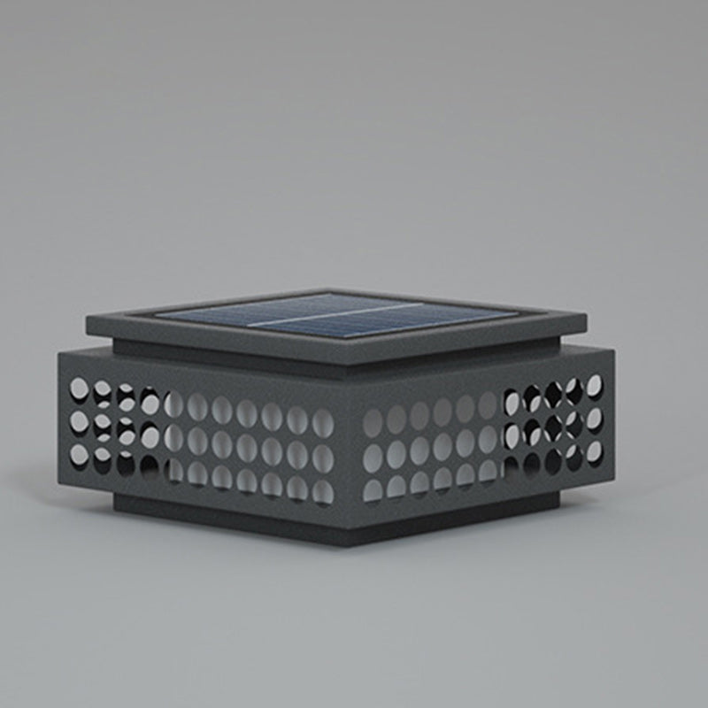 Chinese lattice black steel wood stone landscape lighting, Lighom