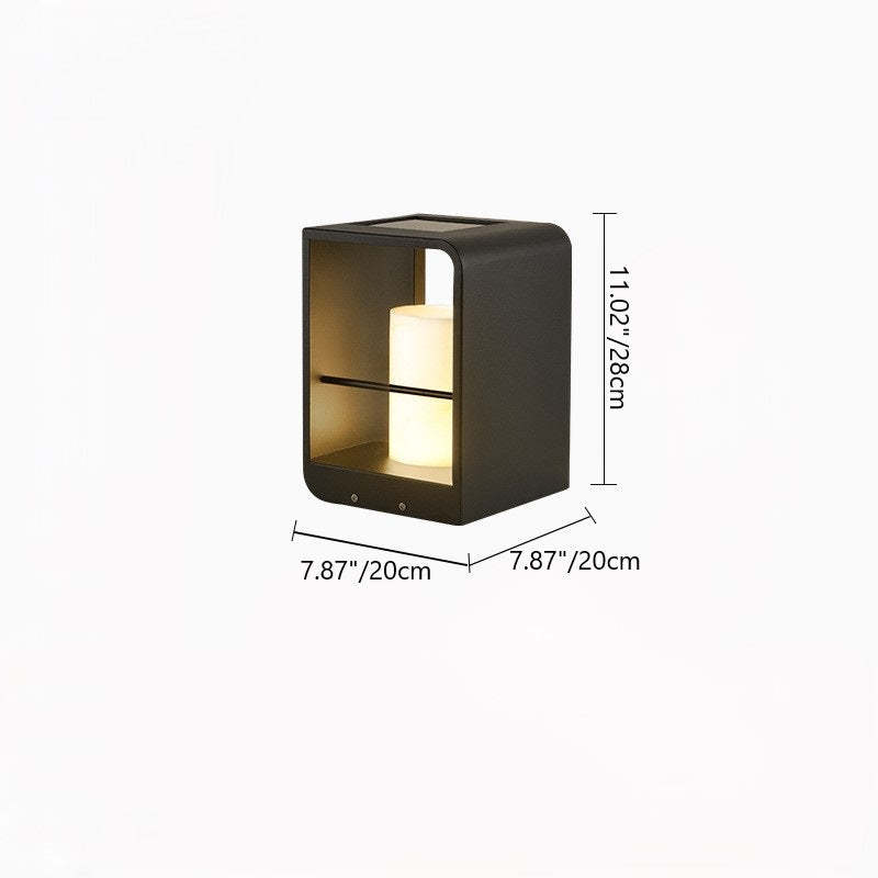Minimalist Solar Hollow Stainless Steel Light