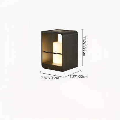 Minimalist Solar Hollow Stainless Steel Light
