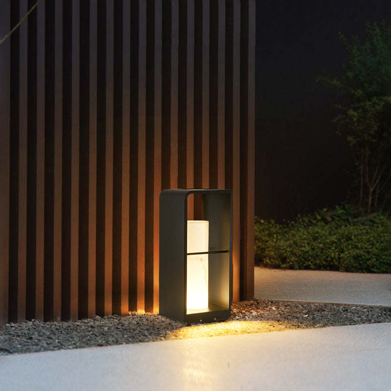 Minimalist Solar Hollow Stainless Steel Light — Warm Light(3000K)